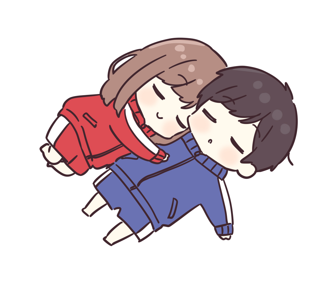くっついて眠れるのって 幸せだね
