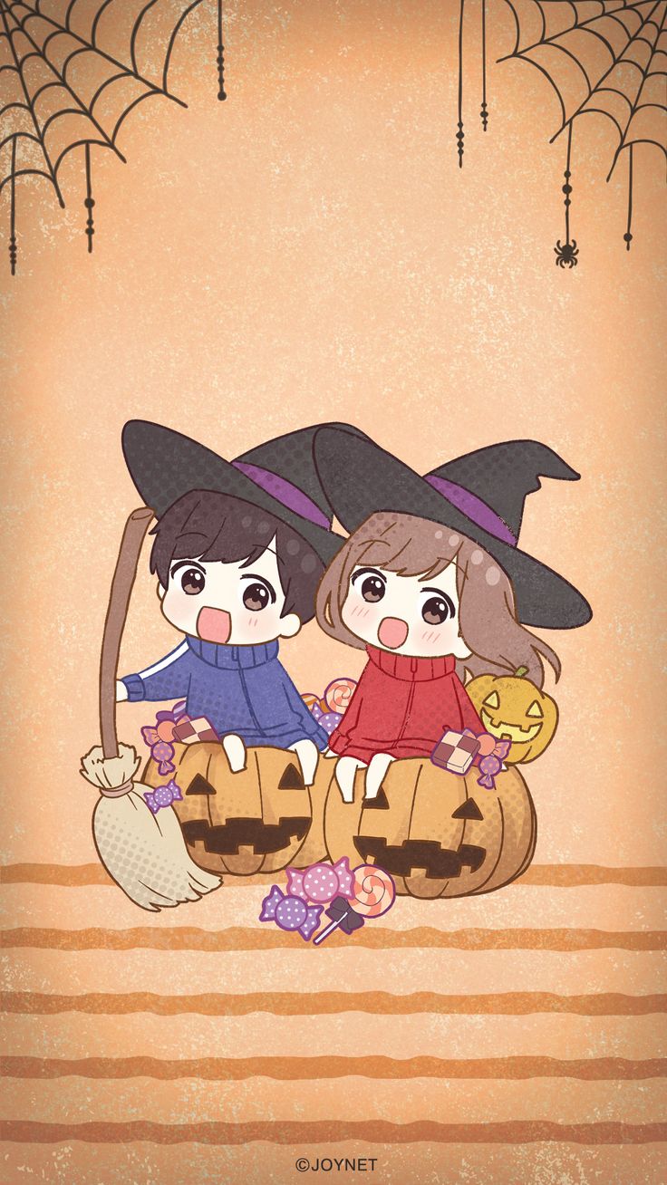 魔女の帽子でハロウィンなジャージカップル🎃（おれんじ）